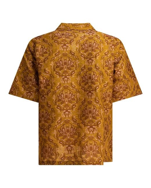 Needles Brown Shirt "Cabana" for men