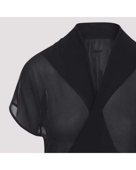 Rick Owens Wikkeltopje in het Black