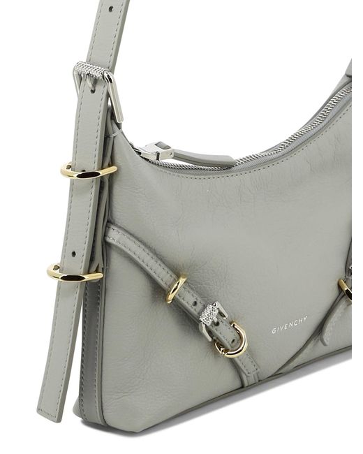 Givenchy Gray "Mini Voyou" Crossbody -Tasche