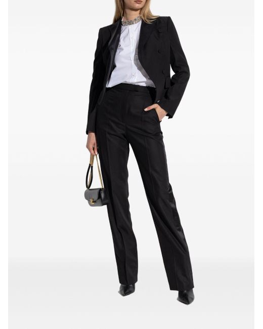 Alexander McQueen White Crystal-Embellished Cotton Shirt