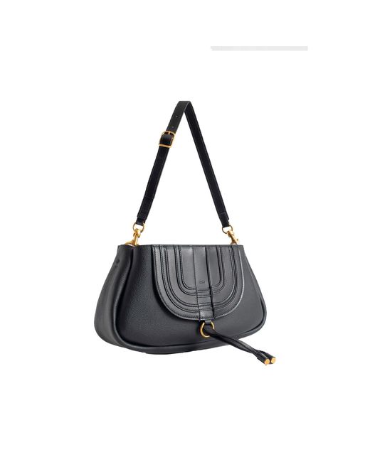 Chloé Black Saddle Marcie Mini Bag