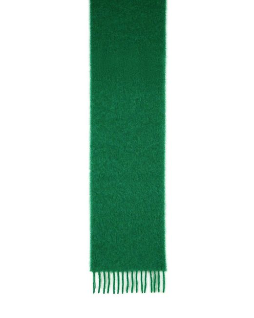 Marni Green Brushed Alpaca Blend Scarf