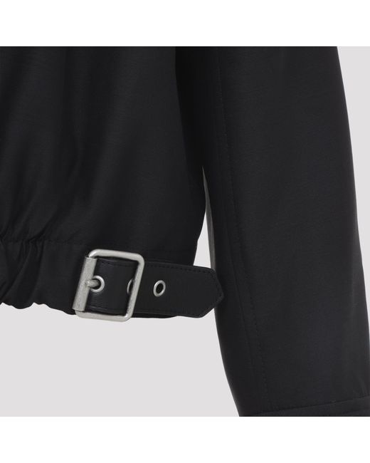 Chaqueta con cinturón Loewe de color Black