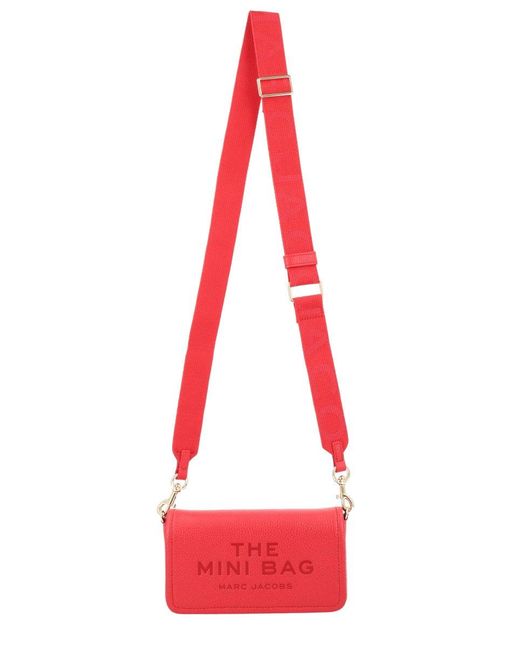 Marc Jacobs Red 'The Leather Mini Bag' Crossbody Bag