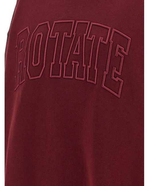 ROTATE BIRGER CHRISTENSEN Red Heavy Sweat' Sweatshirt