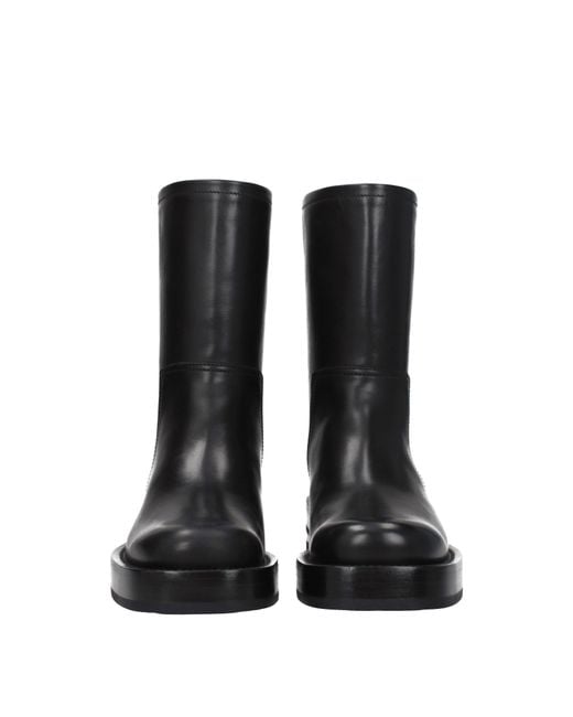 Dior Men's Black Stivali Uomo Pelle Nero