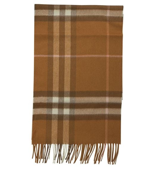 Burberry Schal mit Karomuster in Natural für Herren