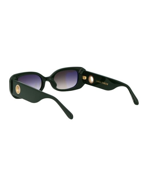 Linda Farrow Black Sunglasses