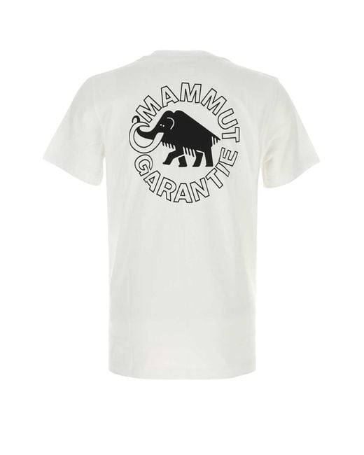 Mammut Swiss1862 White Cotton T-Shirt for men