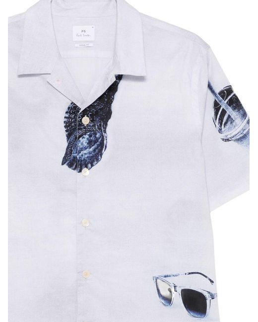 Paul Smith White Short Sleeves Casual Fit Shirt