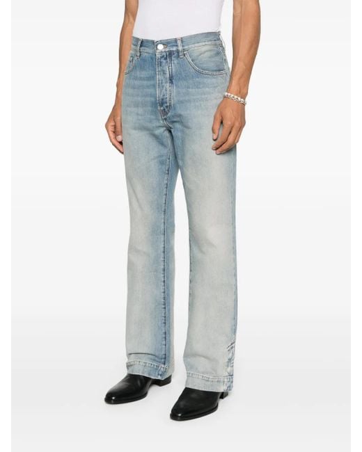 Amiri Blue Straight-Leg Jeans for men