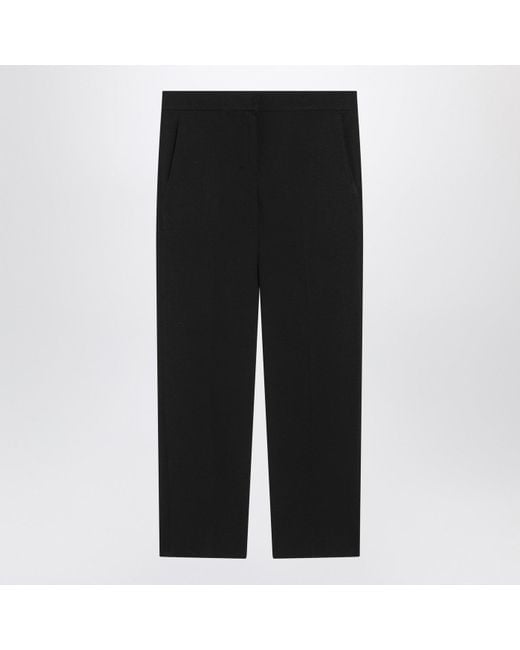 Max Mara Black Slim Gabardine Trousers