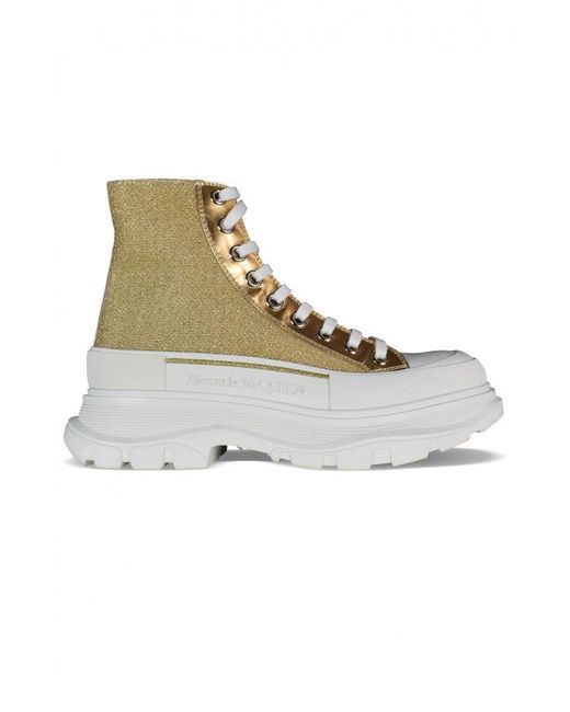 McQueen Metallic Sneakers Tread Slick