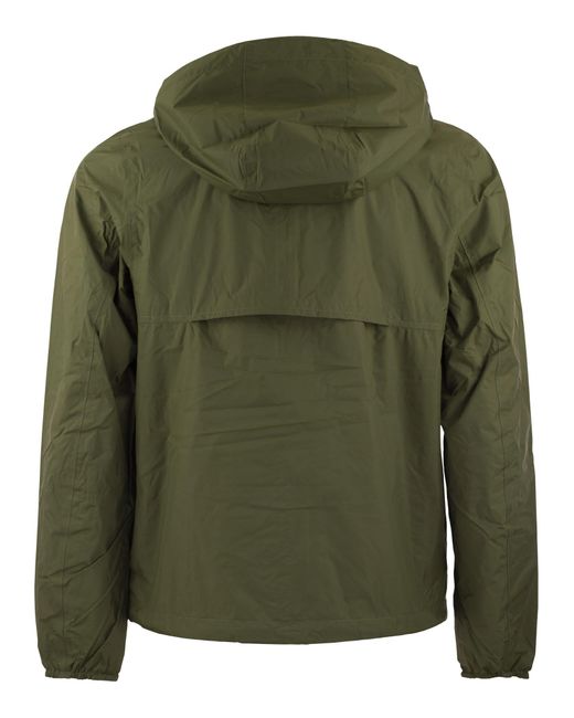 K-Way Green Jake Plus Reversible Hooded Jacket for men