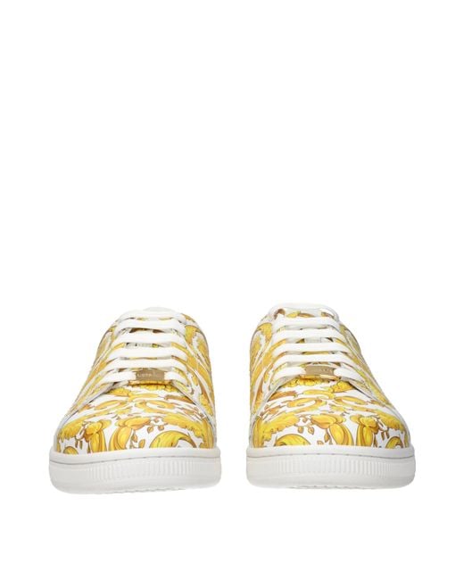 Versace Yellow Sneakers/ Leather