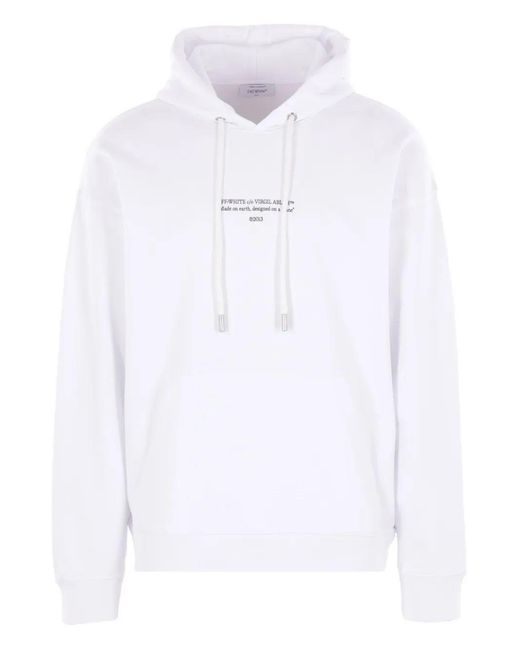 Off-White c/o Virgil Abloh White Statement Skate Hoodie for men