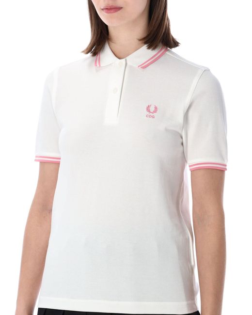 Comme des Garçons White T Shirts And Polos