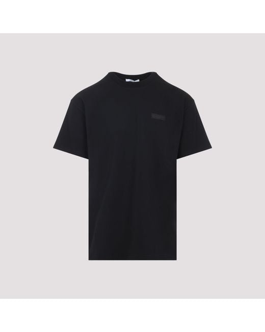 Givenchy Black Paris Gros Grain Cotton T-Shirt