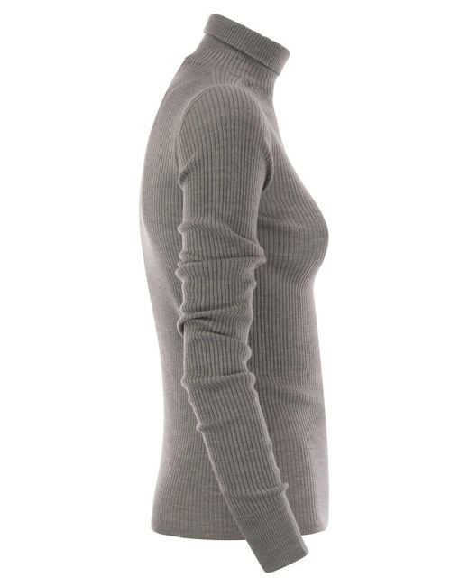 Sportmax Niagara Wool Turtleneck Jumper in het Gray