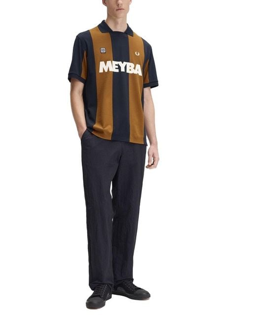 Fred Perry Black Polo "Meyba" Con Logo