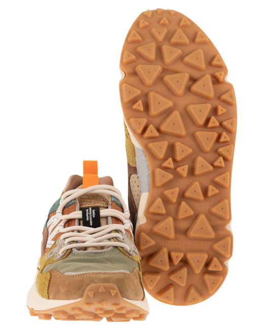 Flower Mountain Brown Yamano 3 Sneakers