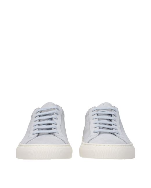 Common Projects Veel Voorkomende Projecten Sneakers Vrouwen Suède Grijs/suikerpapier in het White
