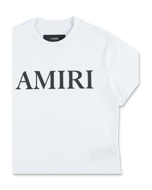 Amiri Gray Classic Logo T-Shirt For Boys