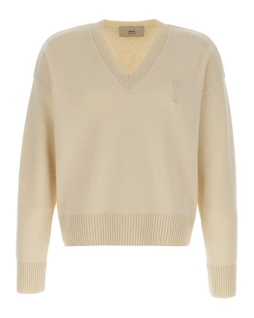 Pull de logo Puff Logo AMI pour homme en coloris Natural