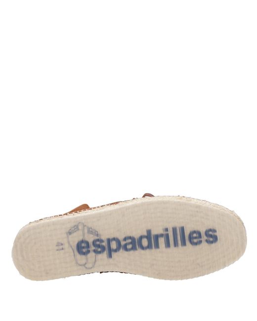 Sandales Daim Espadrilles en coloris Brown
