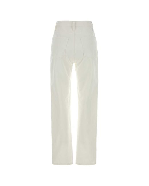 Jil Sander White Denim Jeans