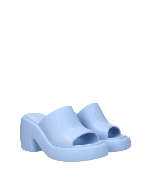 Ferragamo Blue Deva Sandals Rubber/Sky