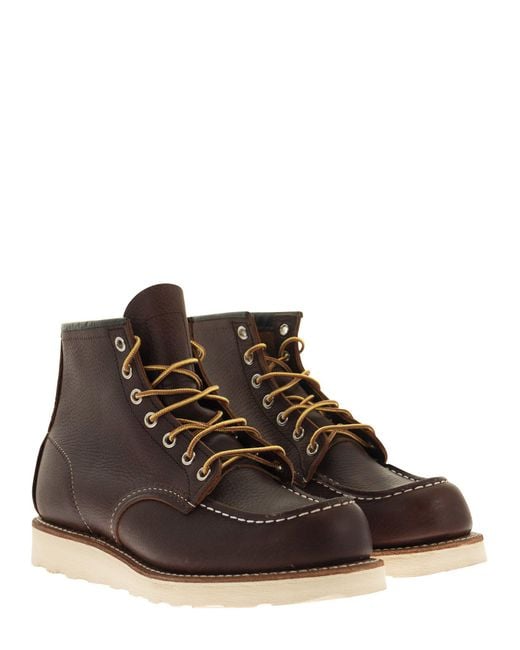 Red Wing Brown Classic Moc 8138 Lace Up Boot