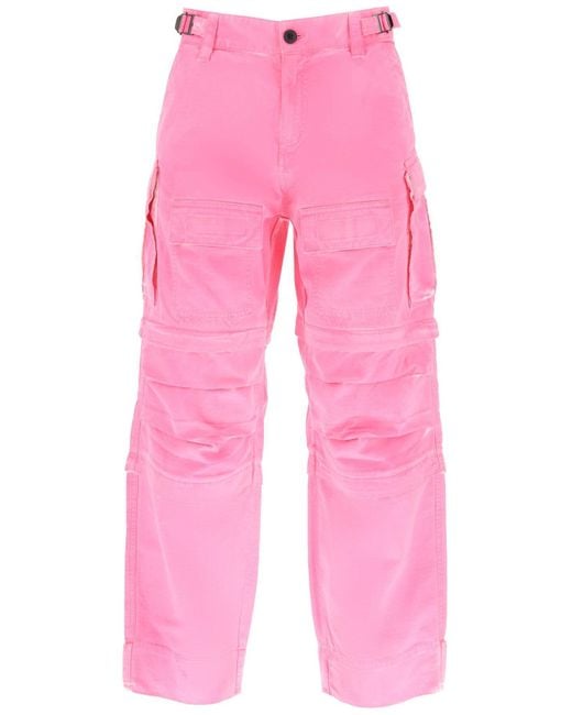 DARKPARK Julia Cargo Pants in het Pink