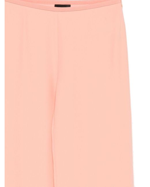 Emporio Armani Pink Straight-Leg Trousers