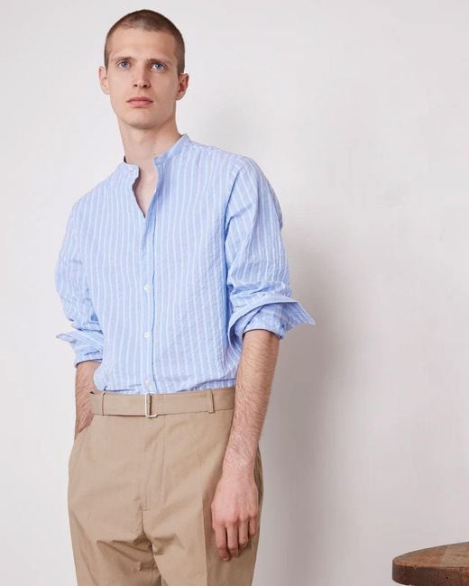 Officine Generale Hemden blau in Blue für Herren