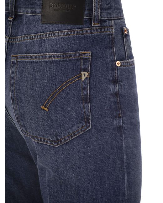 Olivia Slim Fit Bootcut Jeans di Dondup in Blue