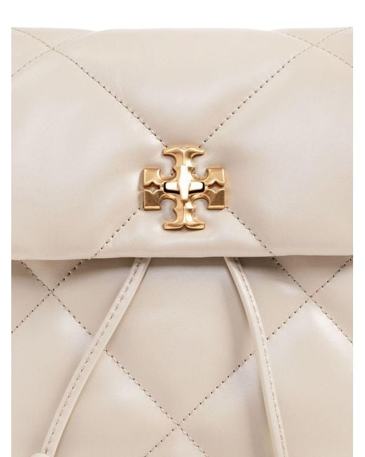 Tory Burch Natural Kira Backpacks & Travels White