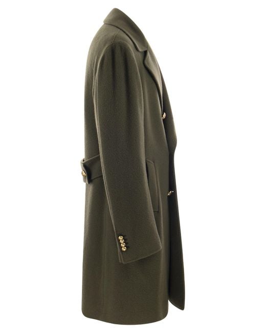Tagliatore Green Double-Breasted Coats for men