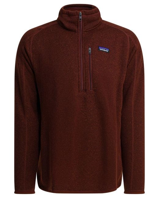 Patagonia "Better Sweater" Sweatshirt mit halbem Reißverschluss in Brown für Herren