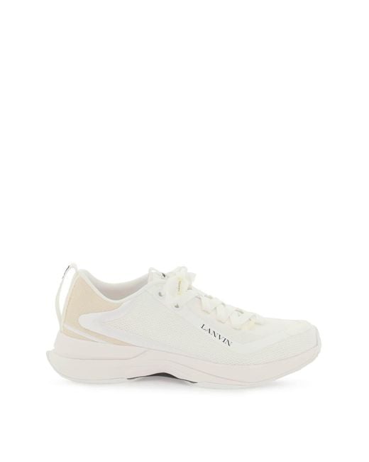 Lanvin Mesh Li Sneakers in het White voor heren