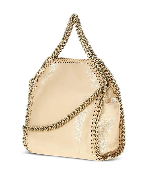 Stella McCartney Natural Chain Pendant Shoulder Bag