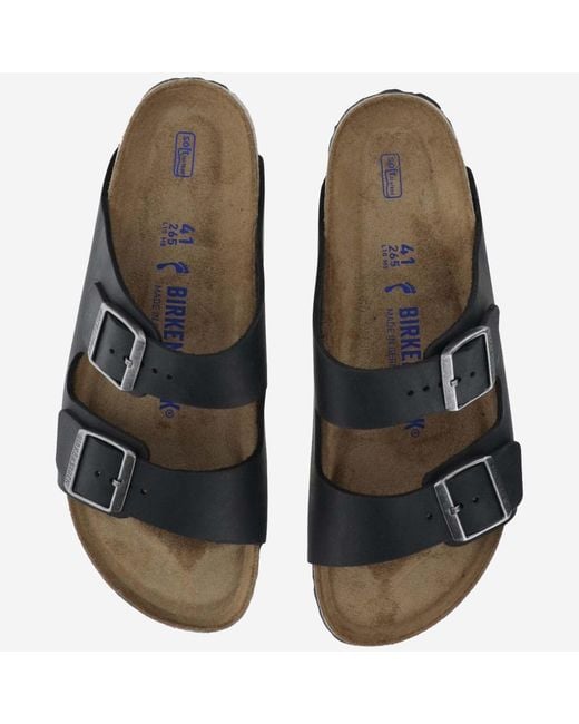 Birkenstock Black Leather Arizona Sandals