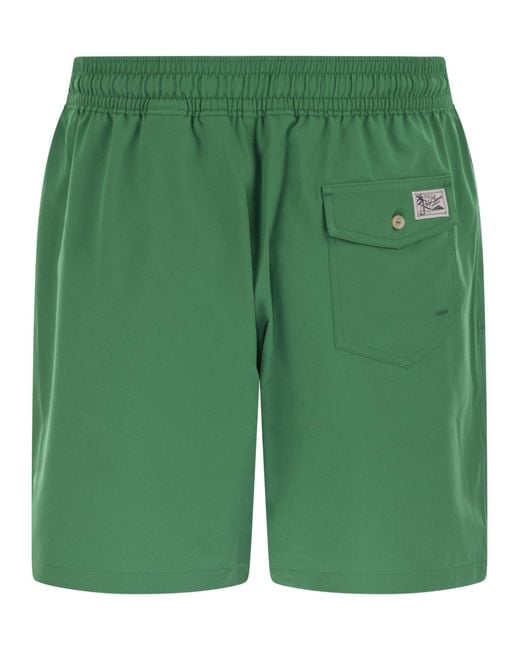 Polo Ralph Lauren Green Traveler Classic 14.6 Cm Beach Boxers for men