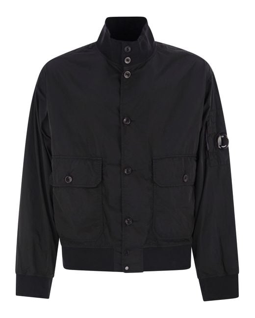 C P Company Chrome R Light Jacke mit Objektiv in Black für Herren