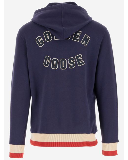 Golden Goose Deluxe Brand Blue Cotton Sweatshirt for men