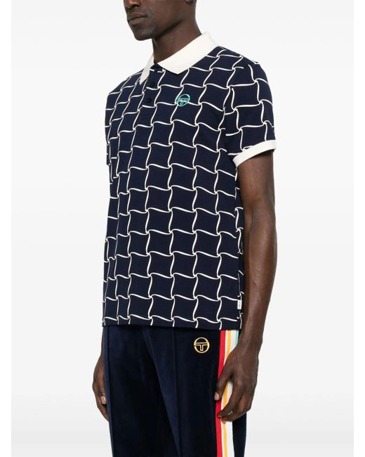 Sergio Tacchini ICH'm Ich werde es nicht schaffen. in Blue für Herren
