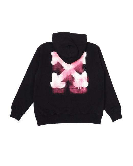 Off-White c/o Virgil Abloh Black Arrow Spray Hoodie Zip Up Fuchsi