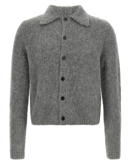 Dries Van Noten 'Mora' Cardigan in Gray für Herren