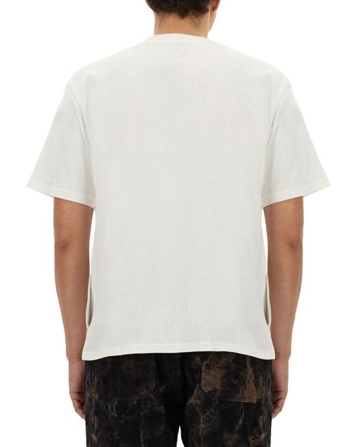 A.I.E. White Jersey T-Shirt for men