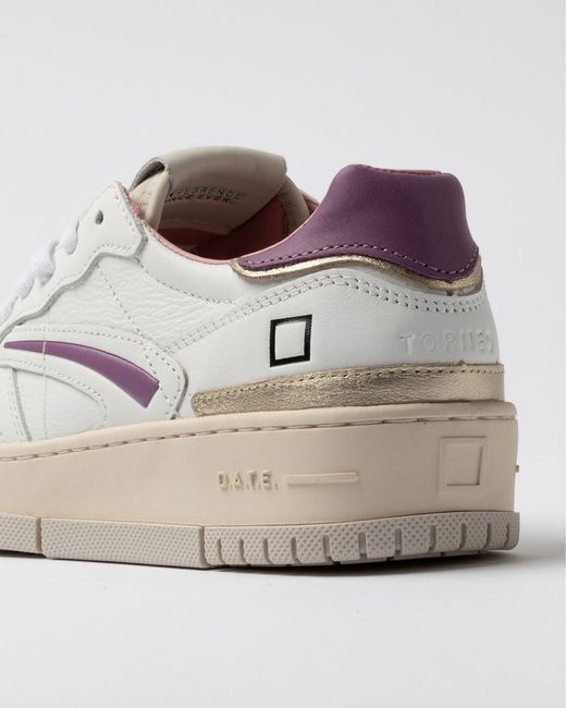 Date Gray Sneakers Torneo Pure Calf for men
